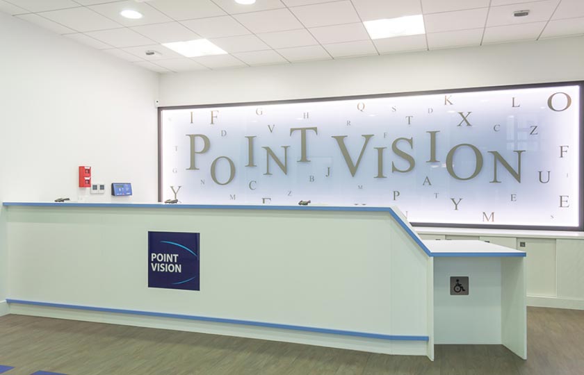 Les locaux du centre Point Vision